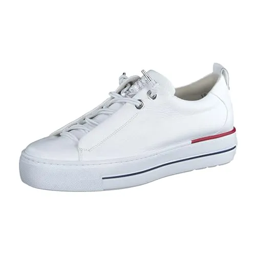 Paul Green Sportliche Schnürschuhe MET. ANTIC MINERAL Damen 31373835383631 Weiß 40 1/2 EU - Sneaker aus hochwertigem Glattleder mit super softer Verarbeitung und elastischen Senkeln für höchsten Tragekomfort. Ideal für Freizeit und Büro.