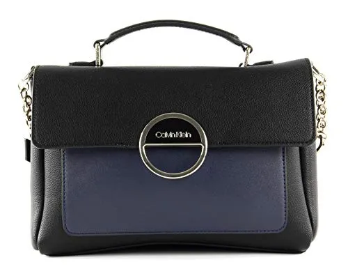 CALVIN KLEIN Schwarze Damen-Umhängetasche - Elegante Handtasche in Schwarz mit verstellbarem Schulterriemen, ideal für den Alltag. Hergestellt aus hochwertigem Polyurethan bietet sie Stil und Funktionalität.