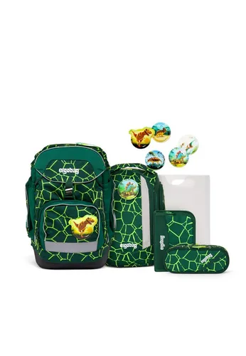 Ergobag Pack Bärrex #01033-900Y0-10 - Schulranzen mit innovativem Tunnelzug, der das Gewicht optimal auf dem Kinderrücken verteilt. Inklusive 6-teiligem Set für einen perfekten Start ins Schuljahr!