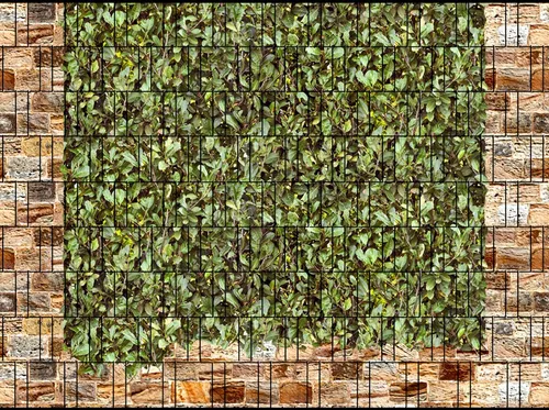zaunzu Sichtschutzstreifen Roma & Kirschlorbeer - Bedruckter Sichtschutz 2,5m x 1,8m - Gestalten Sie Ihren Garten individuell mit unseren hochwertigen Sichtschutzstreifen in Roma & Kirschlorbeer Optik. Pflegeleicht, wetterfest und einfach einzufädeln, bieten sie einen stilvollen Rückzugsort für ungestörte Momente.