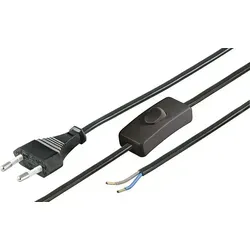 Goobay NK 105 SWITCH S-150 Black 1.5 m - Sonstige Elektroinstallationsartikel mit praktischen Zwischenschalter, ideal für den flexiblen Anschluss von Elektrogeräten im Büro oder Haushalt.
