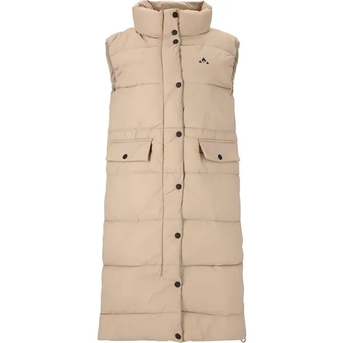 Whistler Amaretto W Long Puffer Vest simply taupe (1136) 44 von Whistler