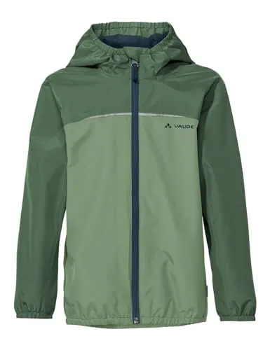 VAUDE Unisex Kinder Kids Turaco Jacket III - Willow Green, 92 EU - Leichte Regenjacke für Kinder, atmungsaktiv und wasserdicht, ideal für unerwartete Regenfälle. Umweltfreundlich aus 100 % recyceltem Polyester gefertigt.