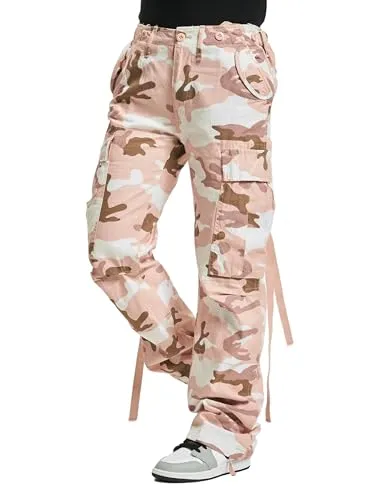 Brandit M-65 Ladies Hose Größe 30 für Frauen - Stoffhose mit Kordelzug am Beinabschluss und individueller Weitenregulierung durch Taillengurte - ideal für einen perfekten Sitz und Komfort.