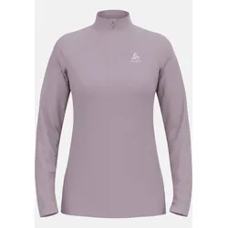 Odlo Fleecepullover Damen Essential Light I Midlayer - Sportlicher Langarm-Wandershirt mit 1/2 Reißverschluss, ideal für kühlere Tage. Hergestellt aus recyceltem Fleece, bietet hervorragende Wärmeisolierung und optimale Bewegungsfreiheit.