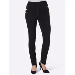 Sieh an! Jerseyhose Hose komfortabel schwarz 56