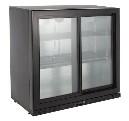 GastroHero Barkühlschrank 218 L, 4 Böden, Schwarz BKS-230ST