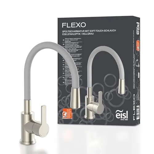 EISL Flexo Edelstahl/Grau Flexible Spültischarmatur in grau von EISL