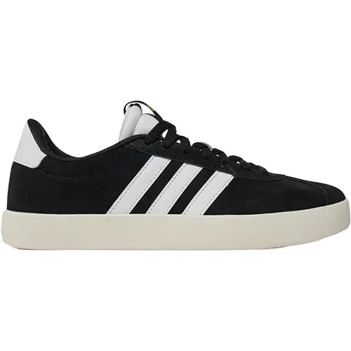 ADIDAS Damen Freizeitschuhe VL Court 3.0 - Stilvoll und bequem - Sneaker mit beschichtetem Leder und vulkanisierter Außensohle im Skate-Style, ideal für lässige Looks und den ganzen Tag Komfort.