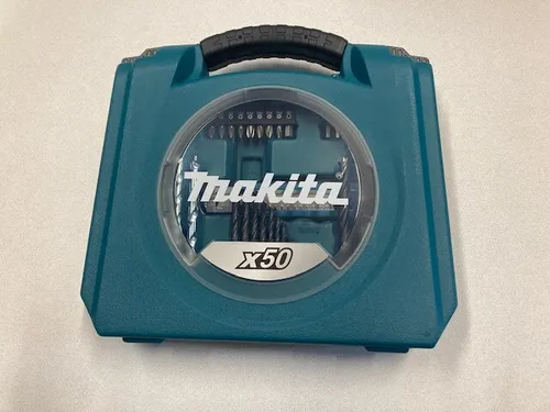 Makita Bohrer-Bit-Set 50-teilig D-42014 - Vielseitiges 50-teiliges Bohrer-Bit-Set für Holz, Metall und Stein, ideal für Hobby und Profi. Inklusive praktischer Aufbewahrung und umfangreicher Auswahl an Bohrern und Bits.