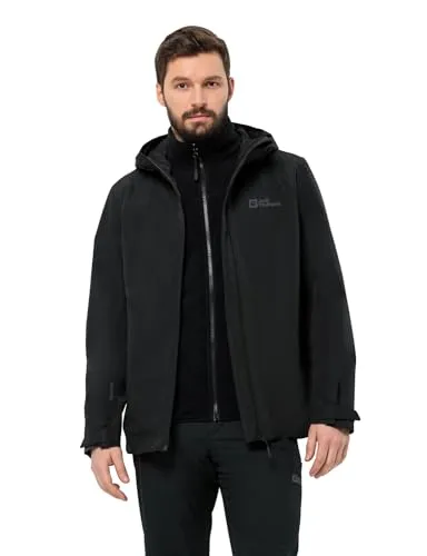 Jack Wolfskin TAUBENBERG 3IN1 JKT M - Funktionsjacke, 3-in-1 wasserdicht, winddicht und atmungsaktiv - ideal für wechselhaftes Wetter.