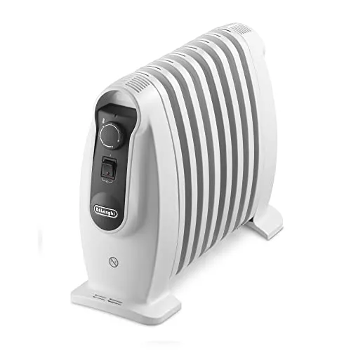 De'Longhi Radiator TRNS0808M – Kompakter Heizkörper mit 800 W Heizleistung - Heizgeräte mit stufenloser Temperaturregelung und Frostschutzfunktion, ideal für Räume bis 25 m³ und flexibel einsetzbar.