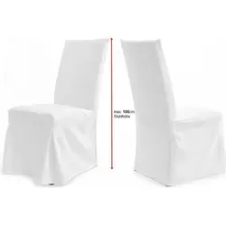 TexDeko Universal Stuhlhusse in weiß von TexDeko