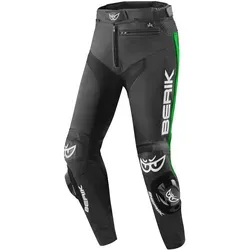 Berik Track Motorrad Lederhose, schwarz-grün, Größe 58 in grün von Berik