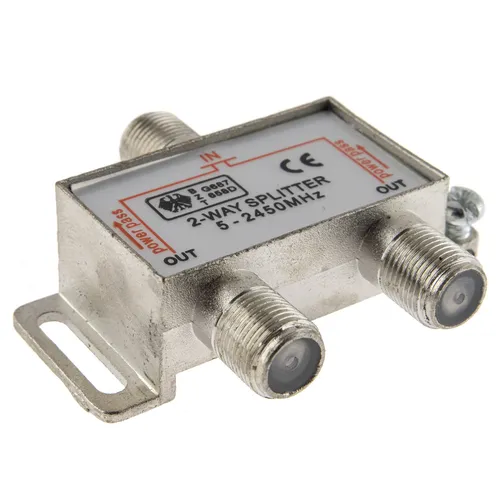 SAT & BK-Verteiler 2-fach Splitter 100dB geschirmt HD- und Unicable- tauglich