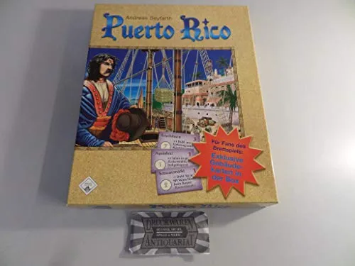 Puerto Rico - Strategiespiel für Kenner - Beliebtes Strategiespiel, das Spieler in die Rolle von Plantagenbesitzern versetzt und strategisches Denken fördert.
