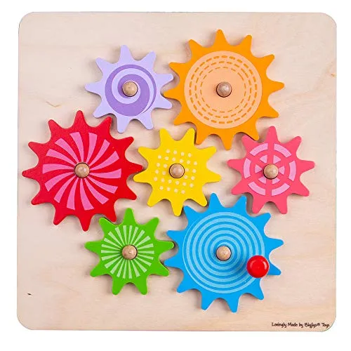 Bigjigs Toys Wooden Gears and COG Puzzle