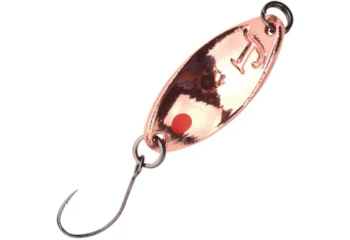 Trout Master Blinker zum Forellenangeln Incy Spin Spoon 1,8g, Farbe:Copper/Red
