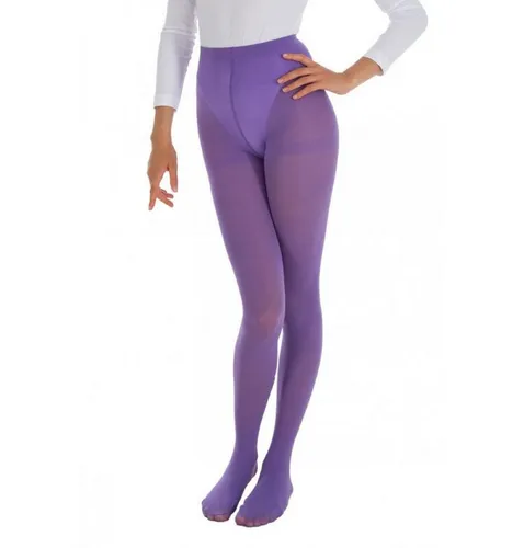 CHAKS Kostüm Strumpfhose blickdicht 60 DEN Lila XXL-XXXL