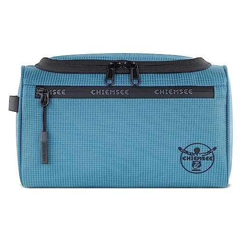 Chiemsee Light N Base Kulturbeutel - Türkise Toilettentasche für den Urlaub, viel Platz und umweltfreundliches RPET-Material