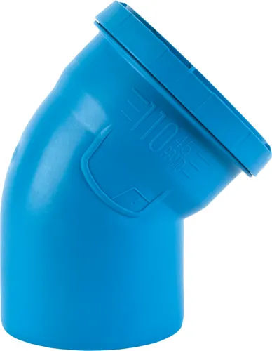 Marley Rohrbogen dBlue DN 90 15° schalldämmend 14 cm blau