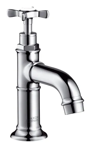 Axor Montreux Standventil 50 mit Kreuzgriff - Brushed Nickel - Elegante Waschtischarmatur im Vintage-Stil, ideal für stilvolle Badezimmer mit langlebiger Brushed Nickel-Oberfläche.