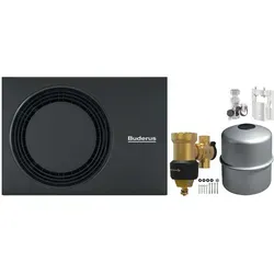 Produktbild Buderus Wärmepumpen-Set Hybridsystem WLW-4 MB AH, HYC25, MAG18l für GB192i.2 bis 35 kW