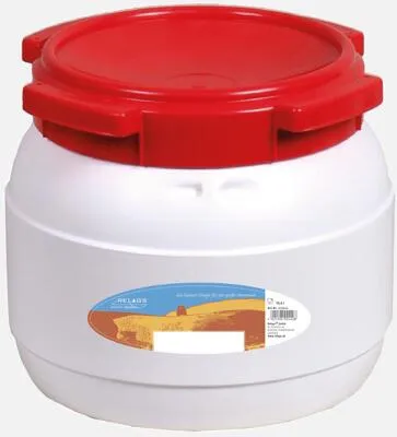 basic Nature Weithalstonne rund (10.4L, weiß) - Luft- und wasserdichte Transportbehälter für Ausrüstung, ideal für Outdoor-Abenteuer und Camping