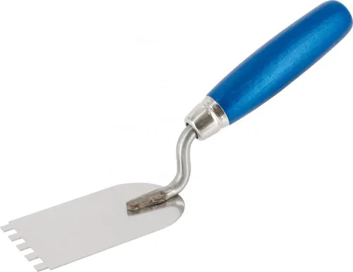 Gipserspachtel Edelstahl gezahnt 60 mm