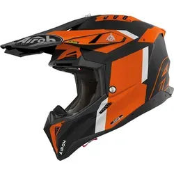 Airoh Motocross-Helm Aviator 3 Glory - Orange Matt - Stylischer Motorradhelm in Orange Matt, Größe L. Ideal für Motocross-Fans, bietet Sicherheit und Komfort für aufregende Fahrten.