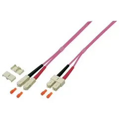 ProfiPatch Glasfaserkabel LWL Patchkabel Duplex SC-SC Multimode 50/125μ OM4 LSZH Lichtwellenleiter 10m