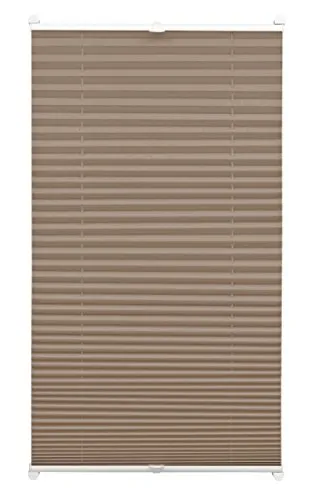Gardinia EASYFIX Plissee mit 2 Bedienschienen - Rollos: Befestigung ohne Bohren und Schrauben, blickdicht und lichtdurchlässig, ideal für individuelle Fensteranpassung.