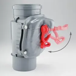 110mm Vertikal Rückstauventil