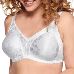 Naturana Damen Minimizer BH Moulded Soft Cup 85B - Weiß - Funktionsunterwäsche mit minimierender Wirkung für eine natürliche Silhouette, komfortabel und funktional mit glattem Material für optimale Bewegungsfreiheit.