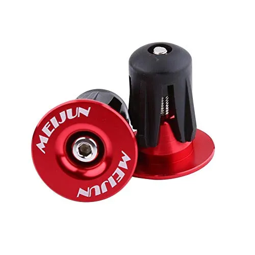 Fahrrad Lenker Endstopfen, Endkappe, 2 Stück Fahrradlenker Griffe, 17,5-21,9 mm, rot, für Mountainbike, Roadbike, StadtRAD füR