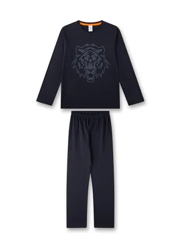 Sanetta Jungen 245879 Pyjamaset, Blau, 176 EU - Schlafanzug für Jungen, weich und pflegeleicht – ideal für erholsame Nächte und langlebige Qualität aus Bio-Baumwolle.