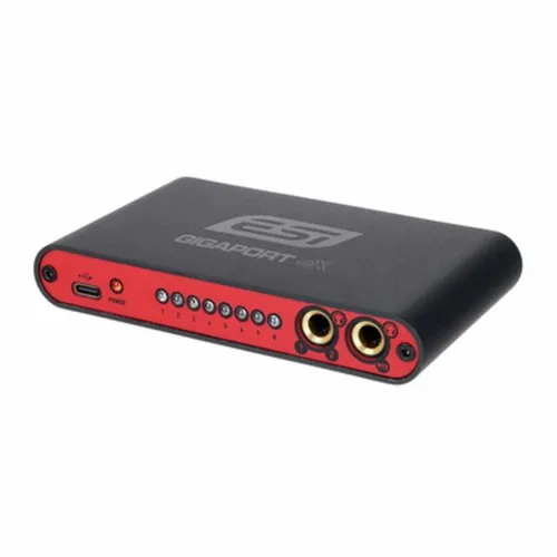 ESI GIGAPORT eX | Professionelles 24-bit / 192kHz USB-Audiointerface - Audio-Interfaces mit 8 analogen Ausgängen und 2 Stereo-Kopfhörerausgängen, ideal für hochwertige Aufnahmen und Wiedergaben in Studioqualität.