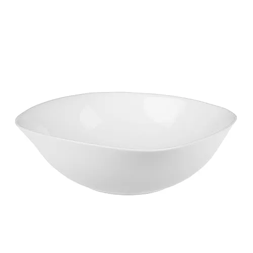 GALICJA Dessertschalen Glas QUADRO – Salatschüsselglas – Salatschüssel-Set – Salatschalen Glas – Glasschale Rund – Salatschalen-Set – Salatschüssel Klein – 19cm