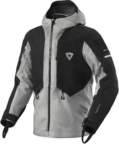 Revit Tectonic H2O Motorrad Textiljacke, schwarz-grau, Größe S für Männer