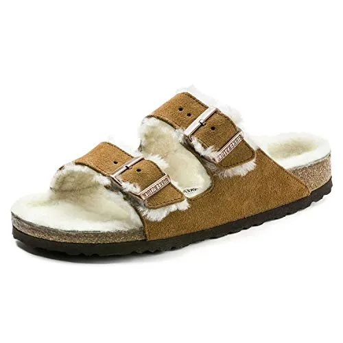Birkenstock Arizona VL Sheepskin Hüttenschuhe 42 - Beige - Warme, bequeme Hüttenschuhe aus Schafsfell für jeden Tag und Reisen. Größe 42 - Regular, ideal für gemütliche Stunden zu Hause oder unterwegs.