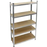 ECD Germany 2er Set Schwerlastregal 200x100x50 cm