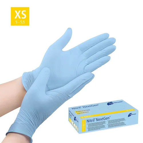 Einweghandschuhe Blau von Meditrade