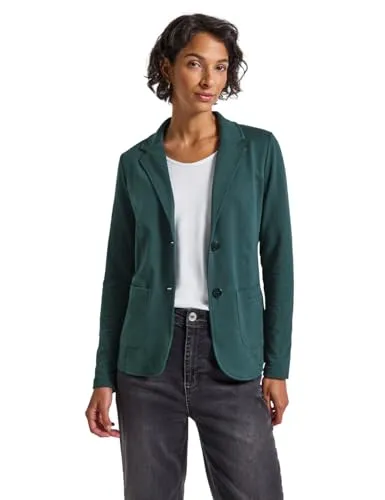Street One Damen 2116815 Basic Blazer, deep Teal Green, 42 von Street One