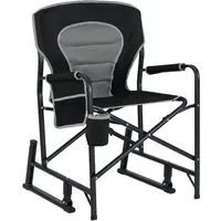 Costway Campingstuhl Faltbar Angelstuhl mit Wippfunktion