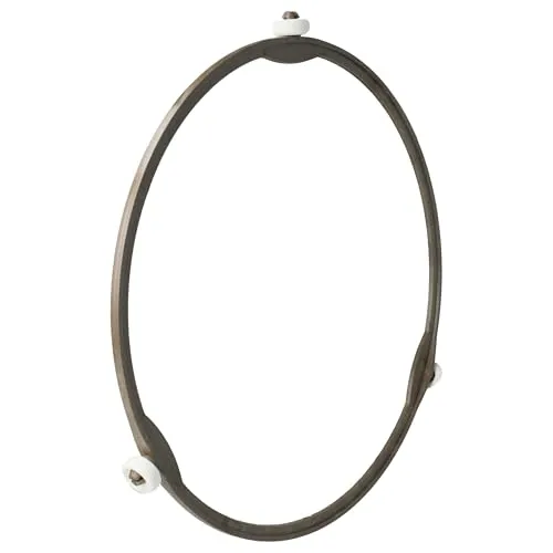 vhbw Drehring Antriebsring 19cm universal für Mikrowellen z.B. kompatibel mit Bosch, Siemens, AEG, Severin - braun/weiß