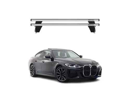 OMAC Dachträger für BMW 4er G26 Gran Coupe (2020-2025) - Abnehmbar & Leichtgewicht - Dachgepäckträger aus hochwertigem Aluminium, wasserbeständig und multifunktional. Ideal für Fahrräder, Ski und Gepäck, mit aerodynamischem Design für geringeren Windwiderstand.