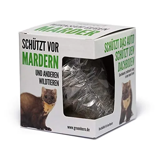 Green Hero Marderschreck zur Marder Abwehr Schutz für Auto, Haus und Garage