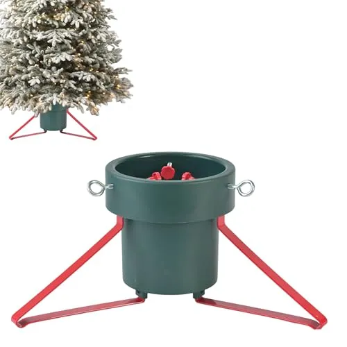 INtrenDU Weihnachtsbaumständer mit Wassertank für Bäume bis 185cm und einem Stammdurchmesser von 4cm bis 12cm