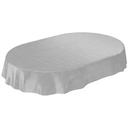 ANRO Tischdecke Wachstuch 2.0 abwaschbar in grau von ANRO