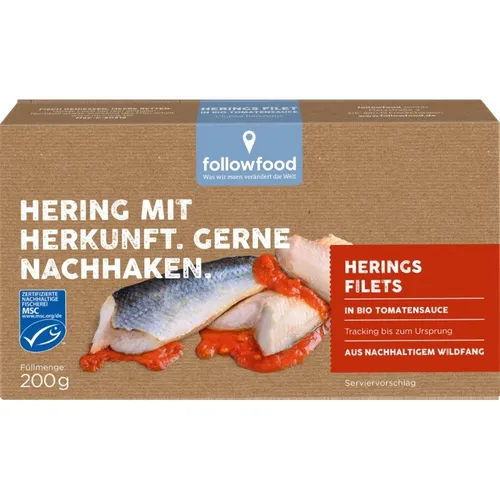 Herings Filets - Tomatensauce 200g | FOLLOWFOOD